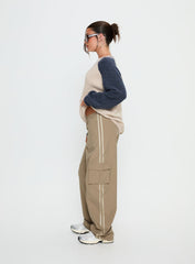 Ellyn Baggy Cargo Pants Khaki