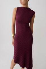 Milasandra Pleated Midi Dress